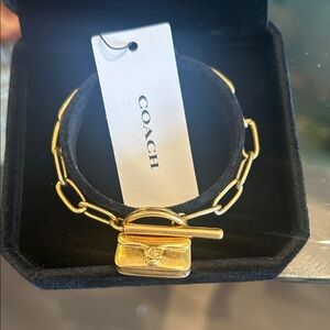 Unlisted #12 Coach Gold Chain Bracelet